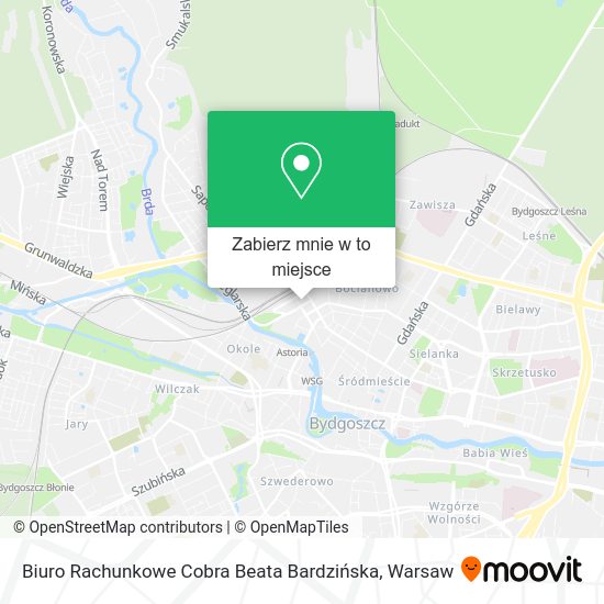 Mapa Biuro Rachunkowe Cobra Beata Bardzińska