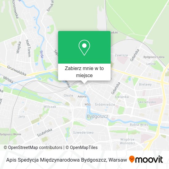 Mapa Apis Spedycja Międzynarodowa Bydgoszcz