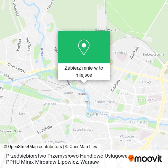 Mapa Przedsiębiorstwo Przemysłowo Handlowo Usługowe PPHU Mirex Mirosław Lipowicz