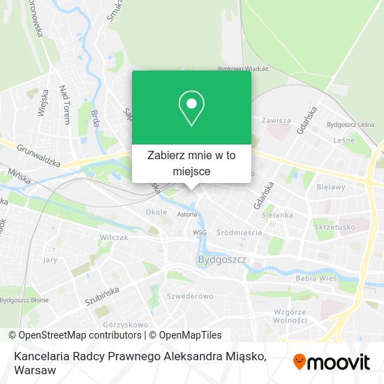 Mapa Kancelaria Radcy Prawnego Aleksandra Miąsko