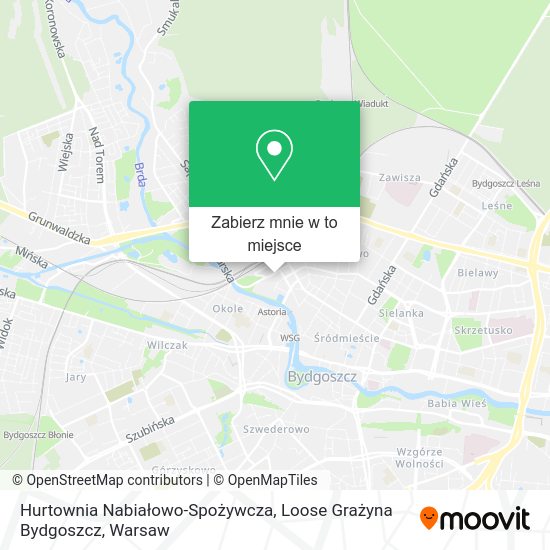 Mapa Hurtownia Nabiałowo-Spożywcza, Loose Grażyna Bydgoszcz