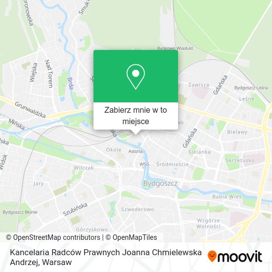 Mapa Kancelaria Radców Prawnych Joanna Chmielewska Andrzej