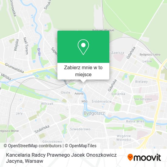 Mapa Kancelaria Radcy Prawnego Jacek Onoszkowicz Jacyna