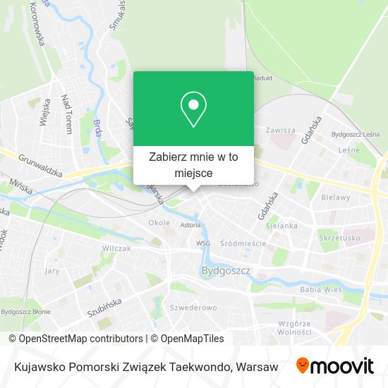 Mapa Kujawsko Pomorski Związek Taekwondo