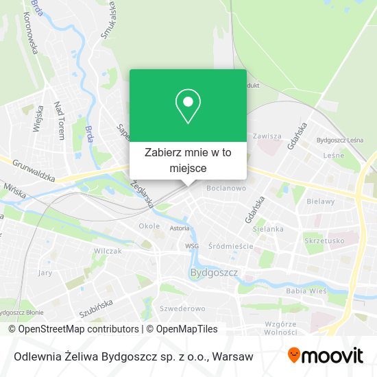 Mapa Odlewnia Żeliwa Bydgoszcz sp. z o.o.