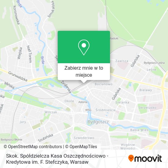 Mapa Skok. Spółdzielcza Kasa Oszczędnościowo - Kredytowa im. F. Stefczyka