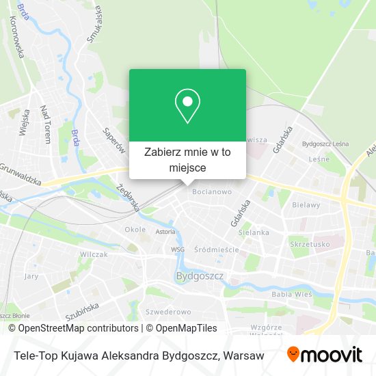 Mapa Tele-Top Kujawa Aleksandra Bydgoszcz