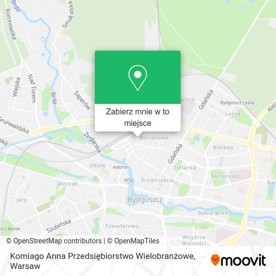 Mapa Komiago Anna Przedsiębiorstwo Wielobranżowe