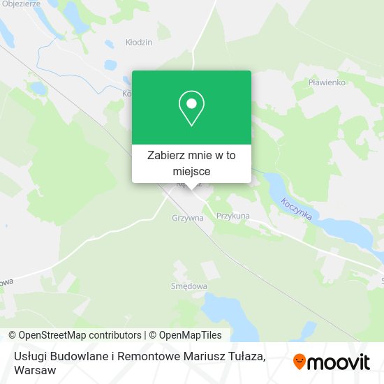 Mapa Usługi Budowlane i Remontowe Mariusz Tułaza