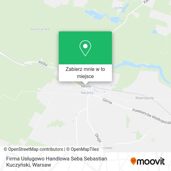 Mapa Firma Usługowo Handlowa Seba Sebastian Kuczyński