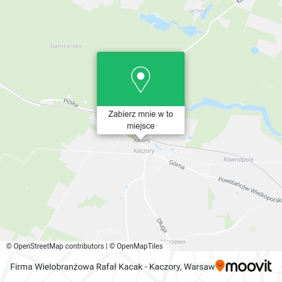 Mapa Firma Wielobranżowa Rafał Kacak - Kaczory