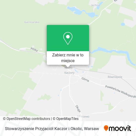 Mapa Stowarzyszenie Przyjaciół Kaczor i Okolic