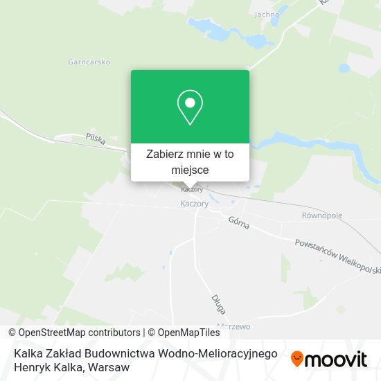 Mapa Kalka Zakład Budownictwa Wodno-Melioracyjnego Henryk Kalka