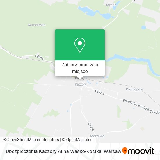 Mapa Ubezpieczenia Kaczory Alina Waśko-Kostka