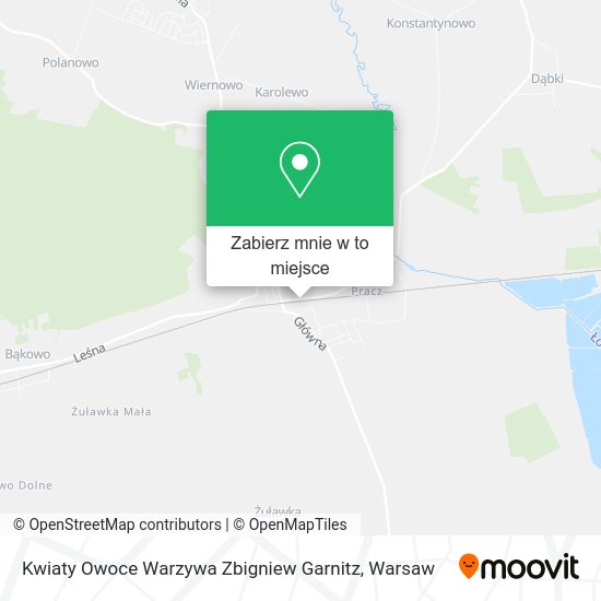 Mapa Kwiaty Owoce Warzywa Zbigniew Garnitz