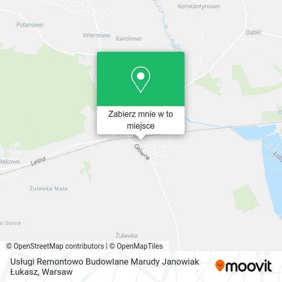 Mapa Usługi Remontowo Budowlane Marudy Janowiak Łukasz