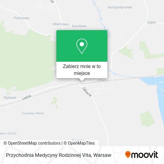 Mapa Przychodnia Medycyny Rodzinnej Vita