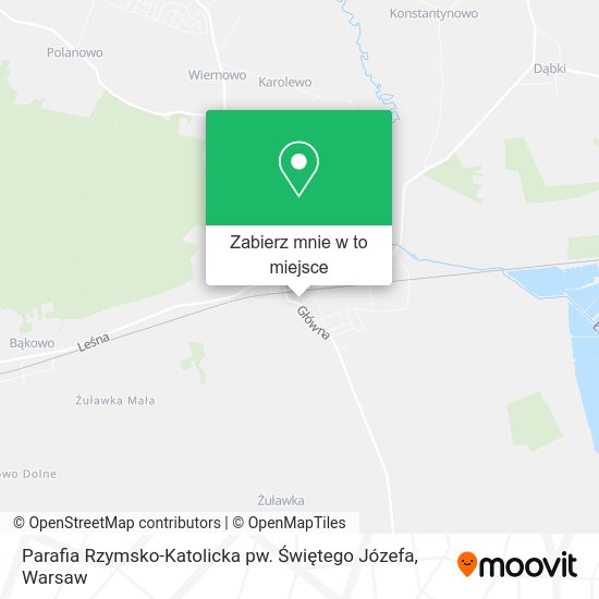 Mapa Parafia Rzymsko-Katolicka pw. Świętego Józefa