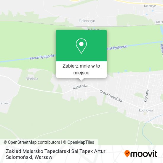 Mapa Zakład Malarsko Tapeciarski Sal Tapex Artur Salomoński