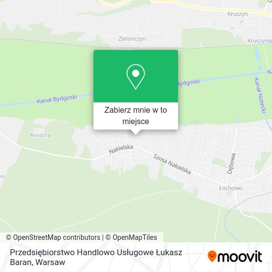 Mapa Przedsiębiorstwo Handlowo Usługowe Łukasz Baran