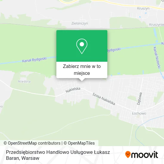 Mapa Przedsiębiorstwo Handlowo Usługowe Łukasz Baran