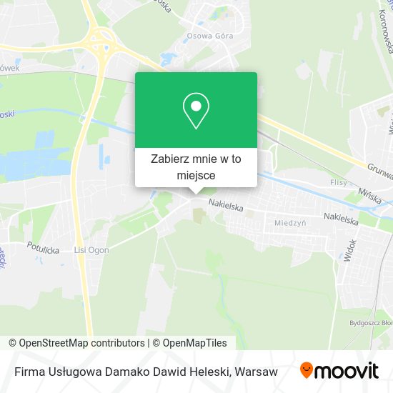 Mapa Firma Usługowa Damako Dawid Heleski