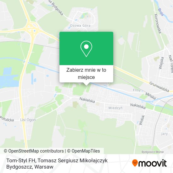 Mapa Tom-Styl FH, Tomasz Sergiusz Mikołajczyk Bydgoszcz