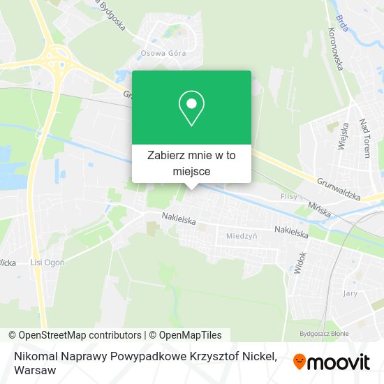 Mapa Nikomal Naprawy Powypadkowe Krzysztof Nickel