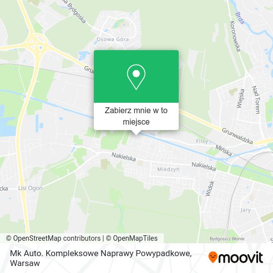 Mapa Mk Auto. Kompleksowe Naprawy Powypadkowe