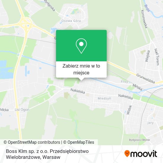 Mapa Boss Klm sp. z o.o. Przedsiębiorstwo Wielobranżowe