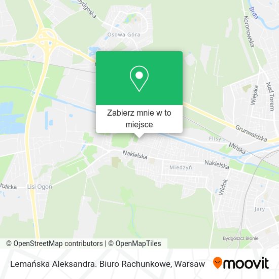 Mapa Lemańska Aleksandra. Biuro Rachunkowe