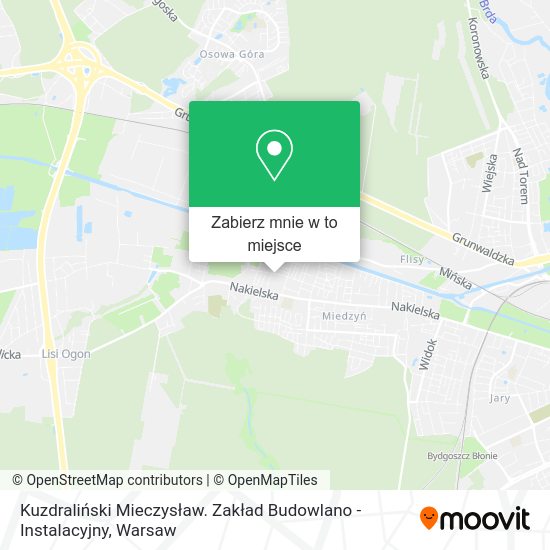 Mapa Kuzdraliński Mieczysław. Zakład Budowlano - Instalacyjny