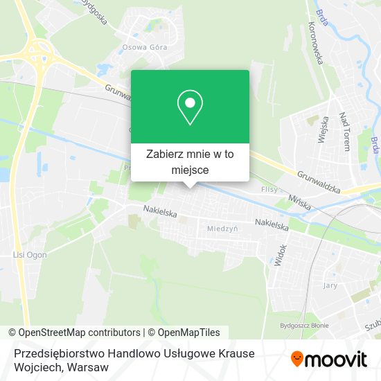 Mapa Przedsiębiorstwo Handlowo Usługowe Krause Wojciech