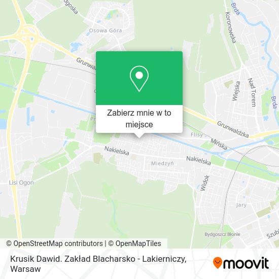 Mapa Krusik Dawid. Zakład Blacharsko - Lakierniczy