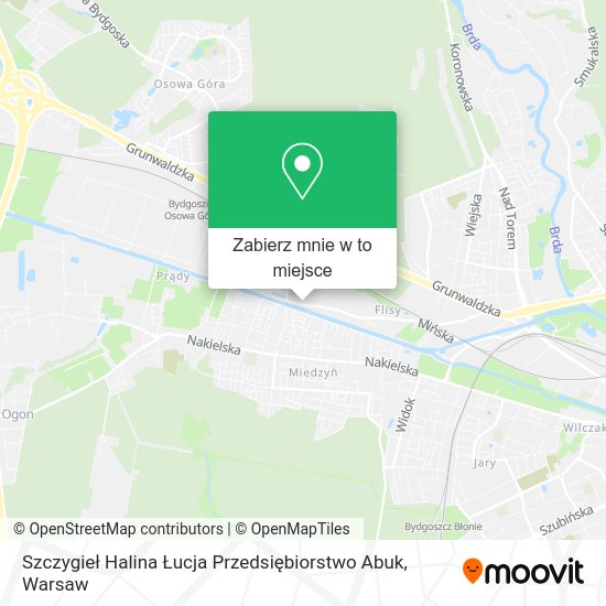 Mapa Szczygieł Halina Łucja Przedsiębiorstwo Abuk