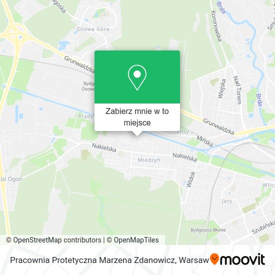 Mapa Pracownia Protetyczna Marzena Zdanowicz