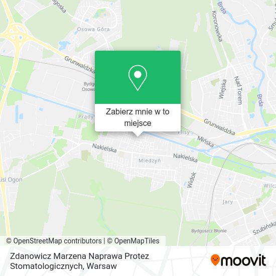 Mapa Zdanowicz Marzena Naprawa Protez Stomatologicznych