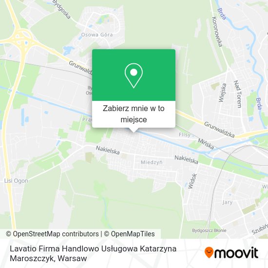 Mapa Lavatio Firma Handlowo Usługowa Katarzyna Maroszczyk