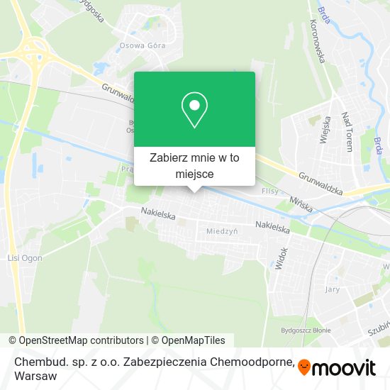 Mapa Chembud. sp. z o.o. Zabezpieczenia Chemoodporne