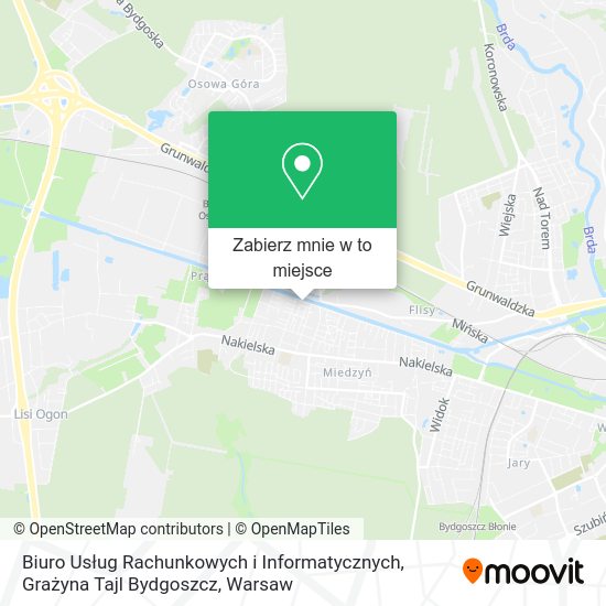 Mapa Biuro Usług Rachunkowych i Informatycznych, Grażyna Tajl Bydgoszcz