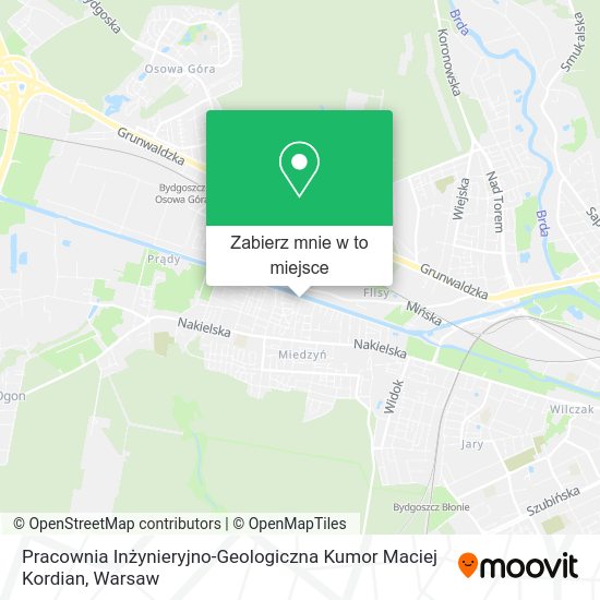 Mapa Pracownia Inżynieryjno-Geologiczna Kumor Maciej Kordian