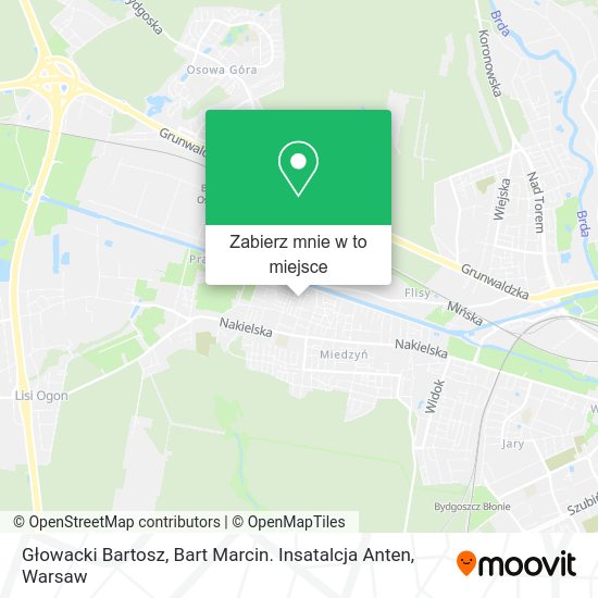 Mapa Głowacki Bartosz, Bart Marcin. Insatalcja Anten