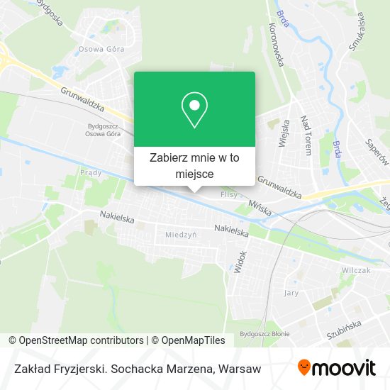 Mapa Zakład Fryzjerski. Sochacka Marzena