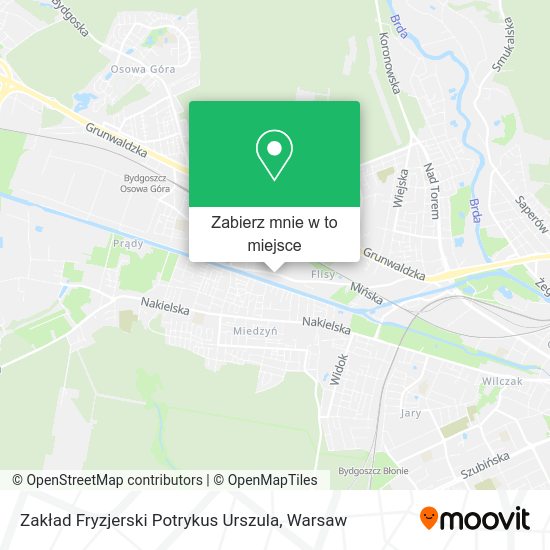 Mapa Zakład Fryzjerski Potrykus Urszula