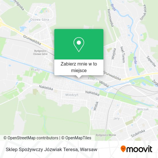 Mapa Sklep Spożywczy Józwiak Teresa