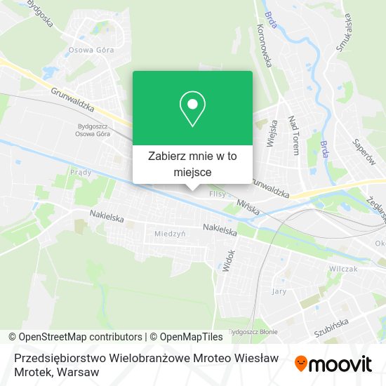 Mapa Przedsiębiorstwo Wielobranżowe Mroteo Wiesław Mrotek