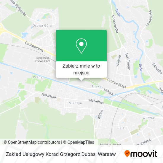 Mapa Zakład Usługowy Korad Grzegorz Dubas