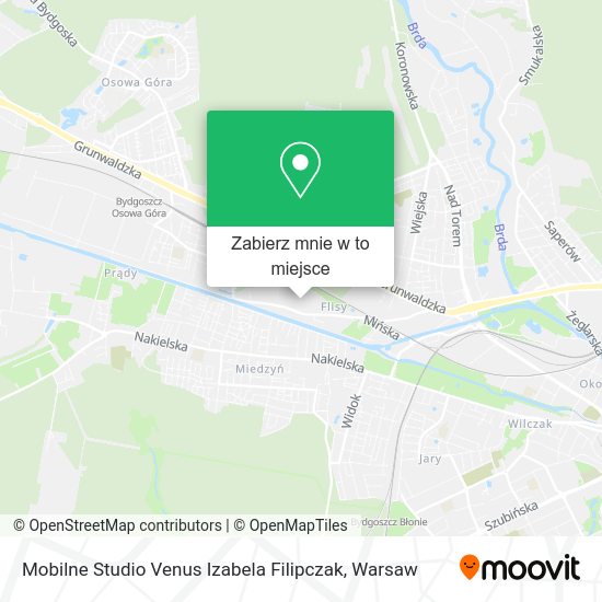 Mapa Mobilne Studio Venus Izabela Filipczak