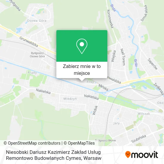 Mapa Niesobski Dariusz Kazimierz Zakład Usług Remontowo Budowlanych Cymes