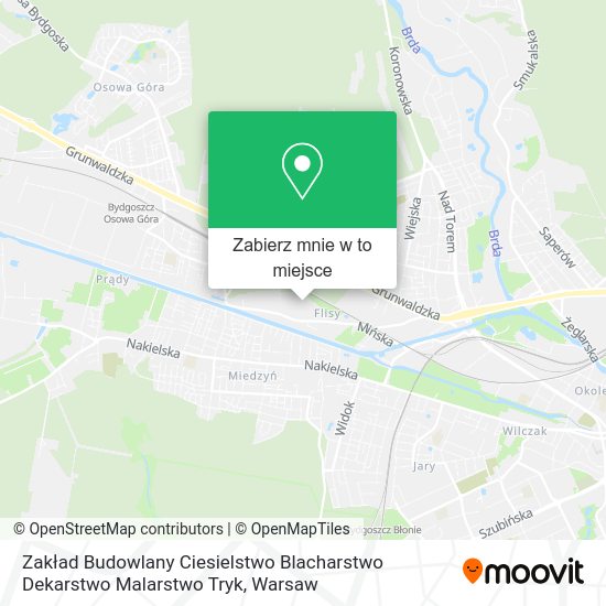 Mapa Zakład Budowlany Ciesielstwo Blacharstwo Dekarstwo Malarstwo Tryk